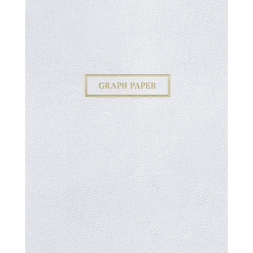 Graph Paper: Executive Style Composition Notebook - White Leather Style, Softcover - 8 x 10 - 100 pages (Office Essentials)