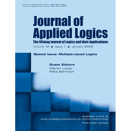 Journal of Applied Logics. IfCoLog Journal of Logics and their Applications. Volume 12, number 1, January 2025. Special Issue: Multiple Valued Logics