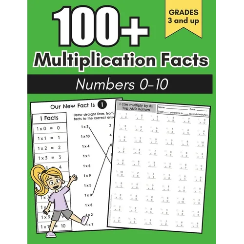 100+ Multiplication Facts Number 0-10: Multiplication: Grades 3-5, Learning Math Facts, Math Drills, Digits 0-10, Practice Activities