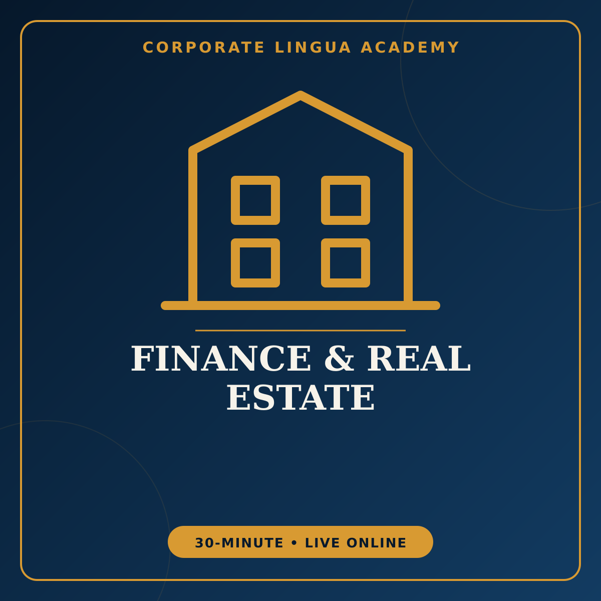 English for Mortgage Professionals – private 30-minute online English session