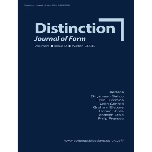 Distinction. Journal of Form. Volume 1, Issue 2, Winter 2025