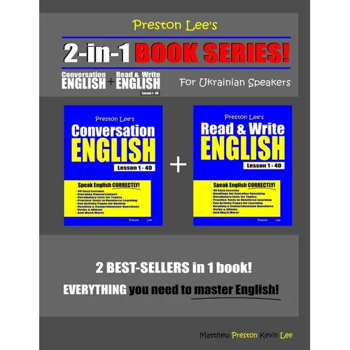 Preston Lee's 2-in-1 Book Series! Conversation English & Read & Write English Lesson 1 - 40 For Ukrainian Speakers