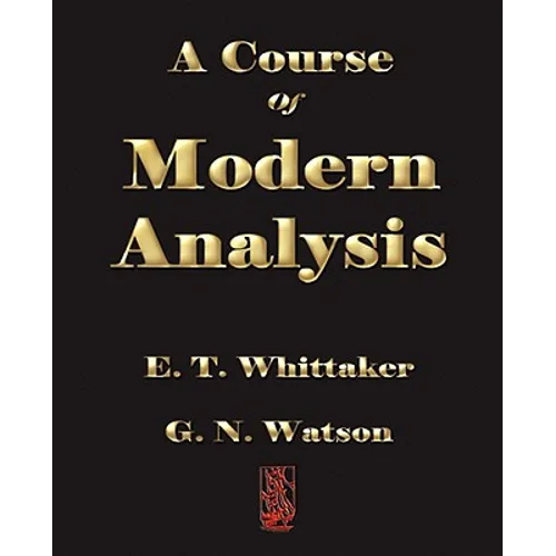 A Course of Modern Analysis