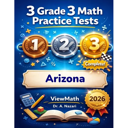 3 Arizona AASA Grade 3 Math Practice Tests: Full-Length Test Prep with Detailed Answer Explanations