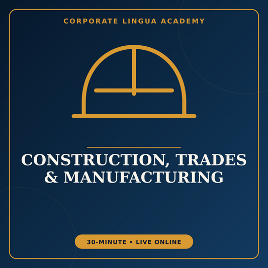 English for General Contractors – private 30-minute online English session
