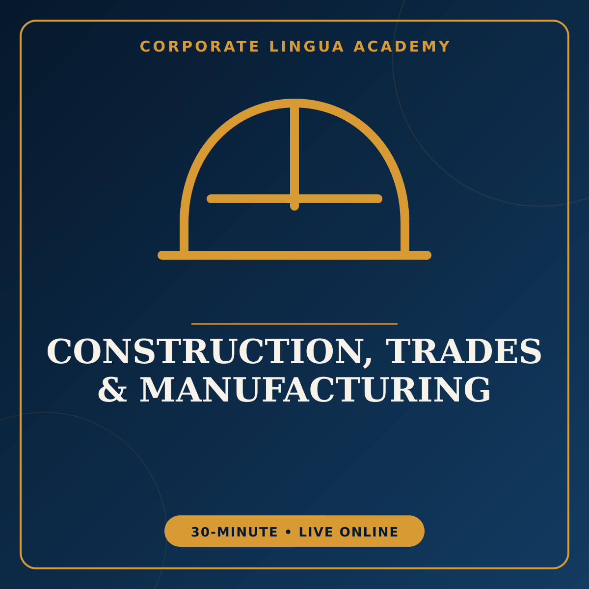English for Construction Project Managers – private 30-minute online English session