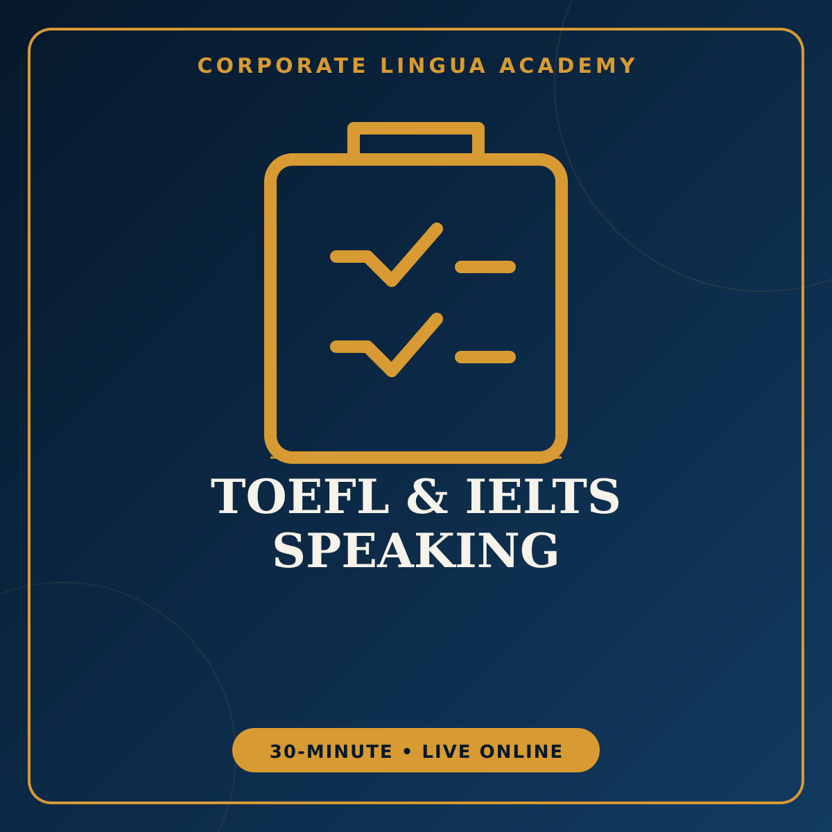 IELTS Speaking Practice – private 30-minute online English session