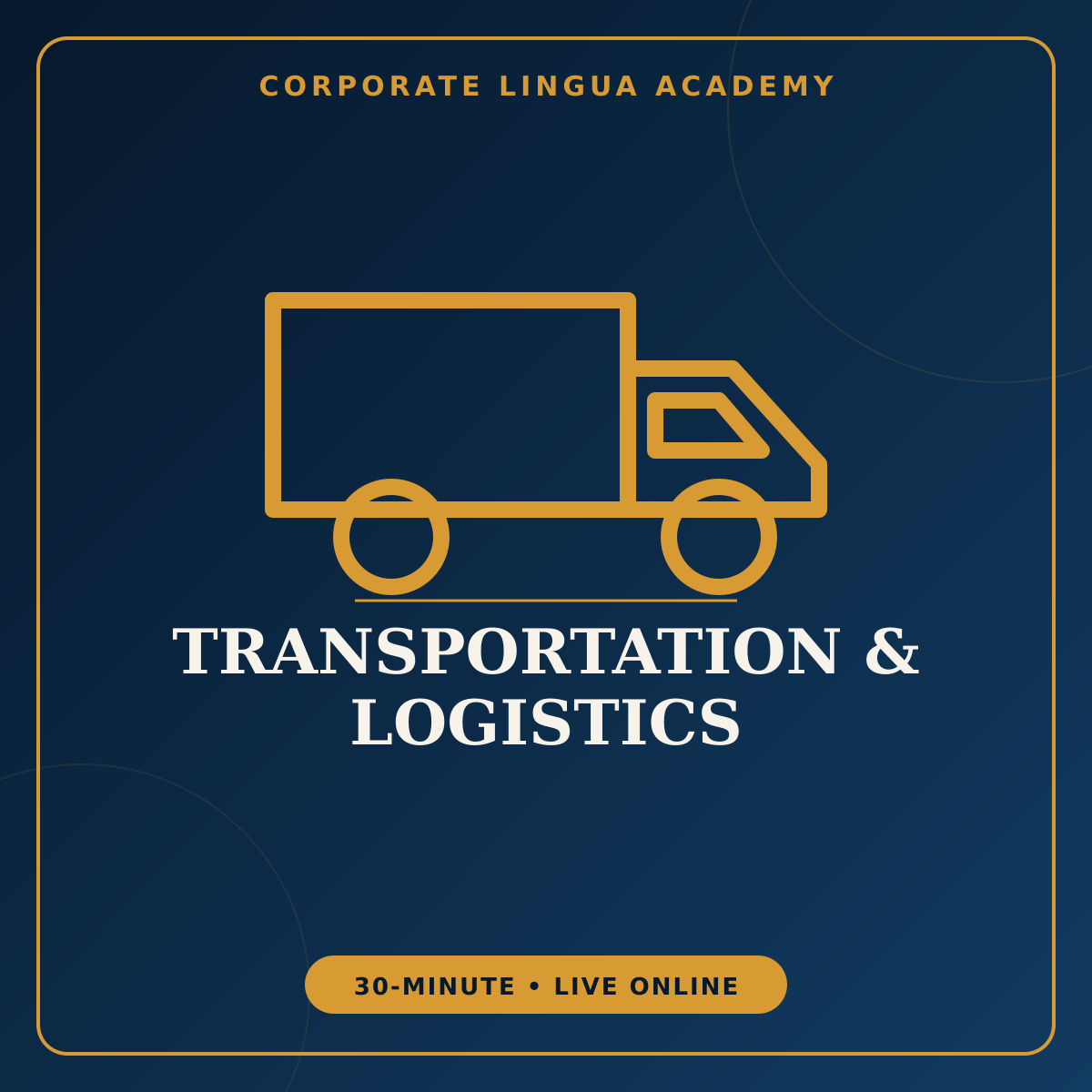 English for Truck Drivers – private 30-minute online English session