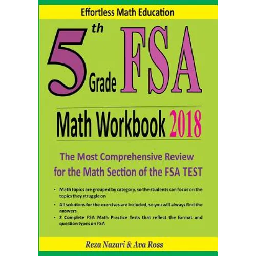 5th Grade FSA Math Workbook 2018: The Most Comprehensive Review for the Math Section of the FSA TEST