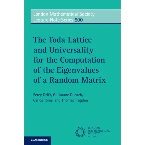 The Toda Lattice and Universality for the Computation of the Eigenvalues of a Random Matrix